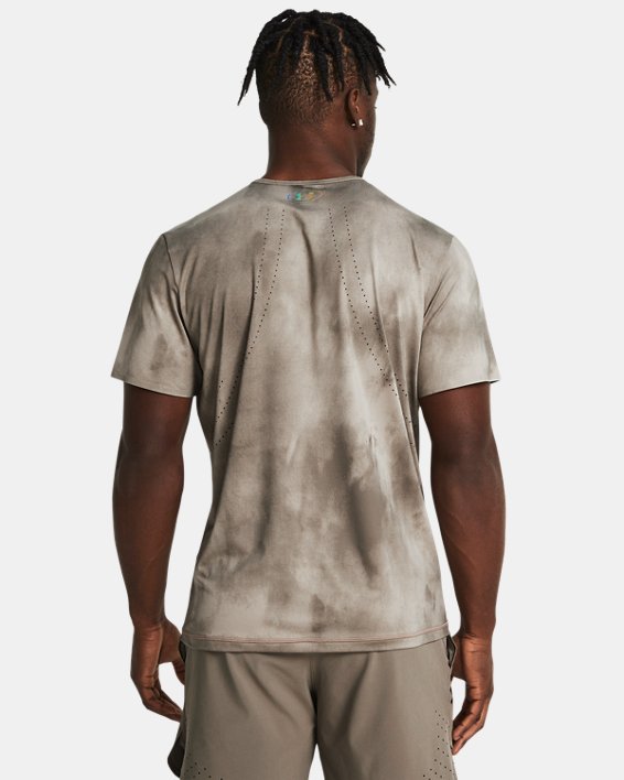 Men's UA Vanish Elite Vent Printed Short Sleeve, Brown, pdpMainDesktop image number 1